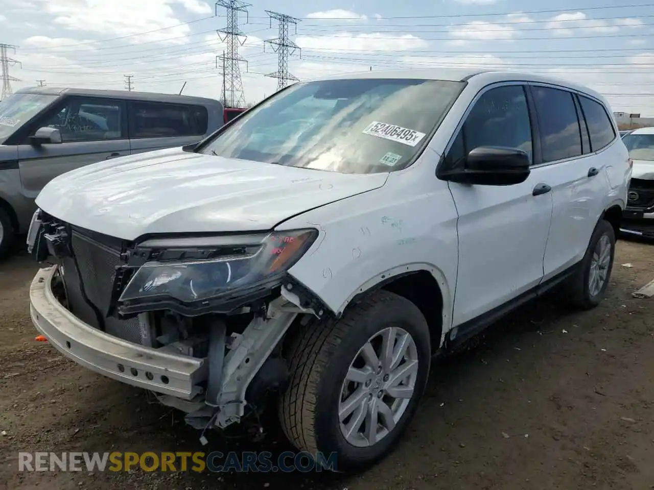 1 Photograph of a damaged car 5FNYF6H10KB021405 HONDA PILOT 2019
