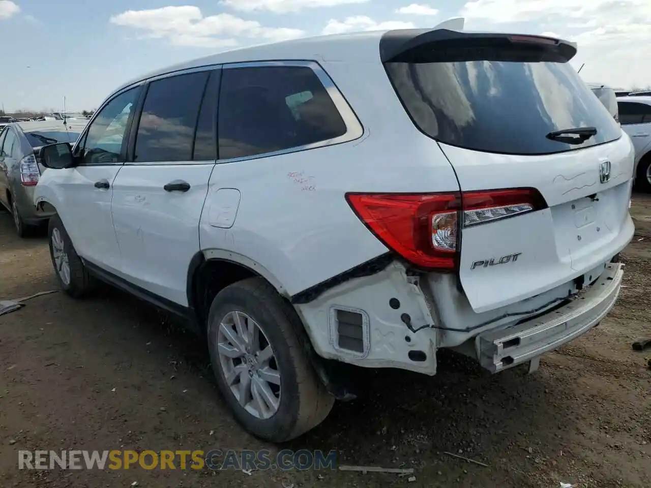 2 Photograph of a damaged car 5FNYF6H10KB021405 HONDA PILOT 2019