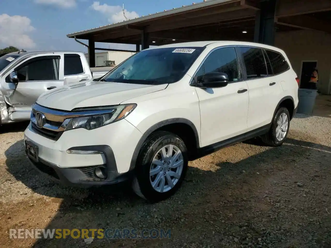 1 Photograph of a damaged car 5FNYF6H13KB070453 HONDA PILOT 2019