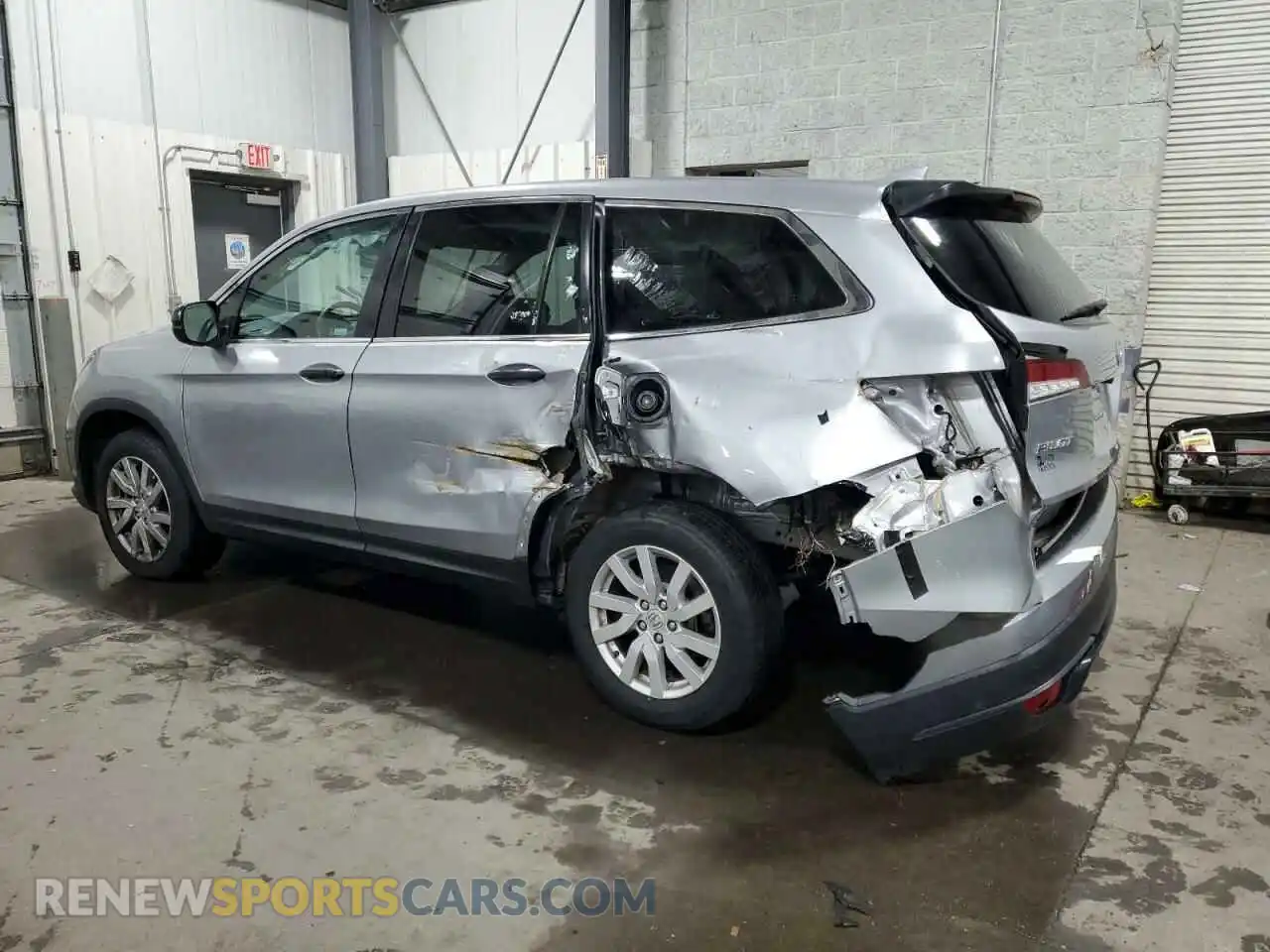 2 Photograph of a damaged car 5FNYF6H15KB086847 HONDA PILOT 2019