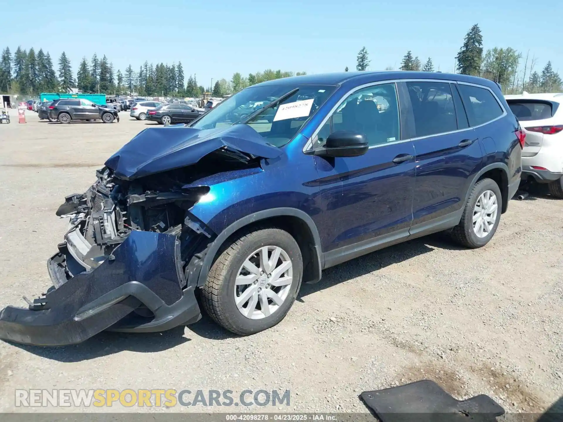 2 Photograph of a damaged car 5FNYF6H16KB089983 HONDA PILOT 2019