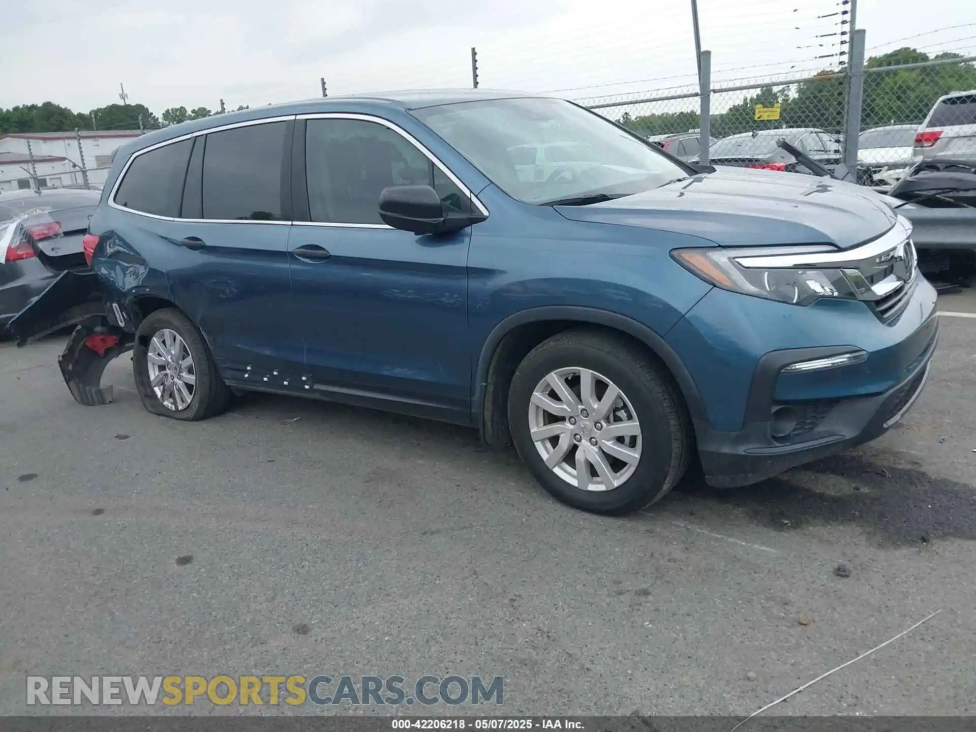 1 Photograph of a damaged car 5FNYF6H19KB082025 HONDA PILOT 2019