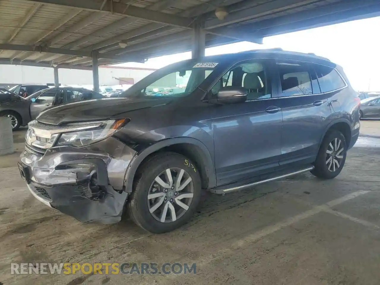 1 Photograph of a damaged car 5FNYF6H31KB038103 HONDA PILOT 2019