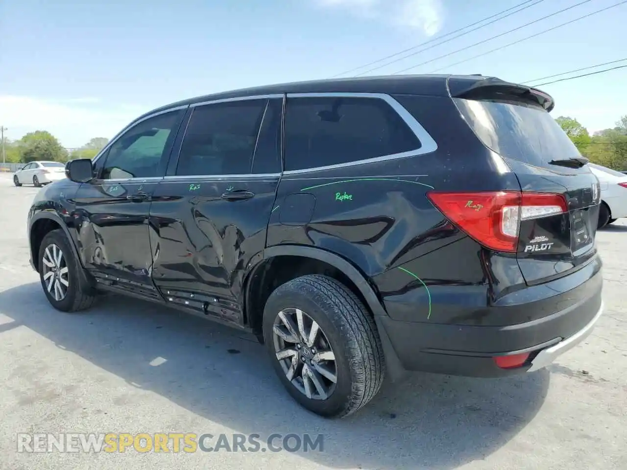 2 Photograph of a damaged car 5FNYF6H32KB048493 HONDA PILOT 2019