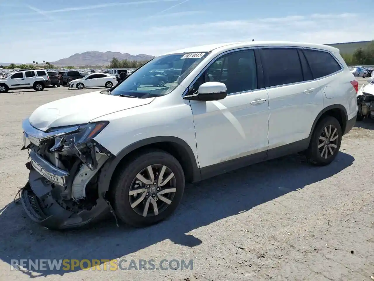 1 Photograph of a damaged car 5FNYF6H32KB050440 HONDA PILOT 2019
