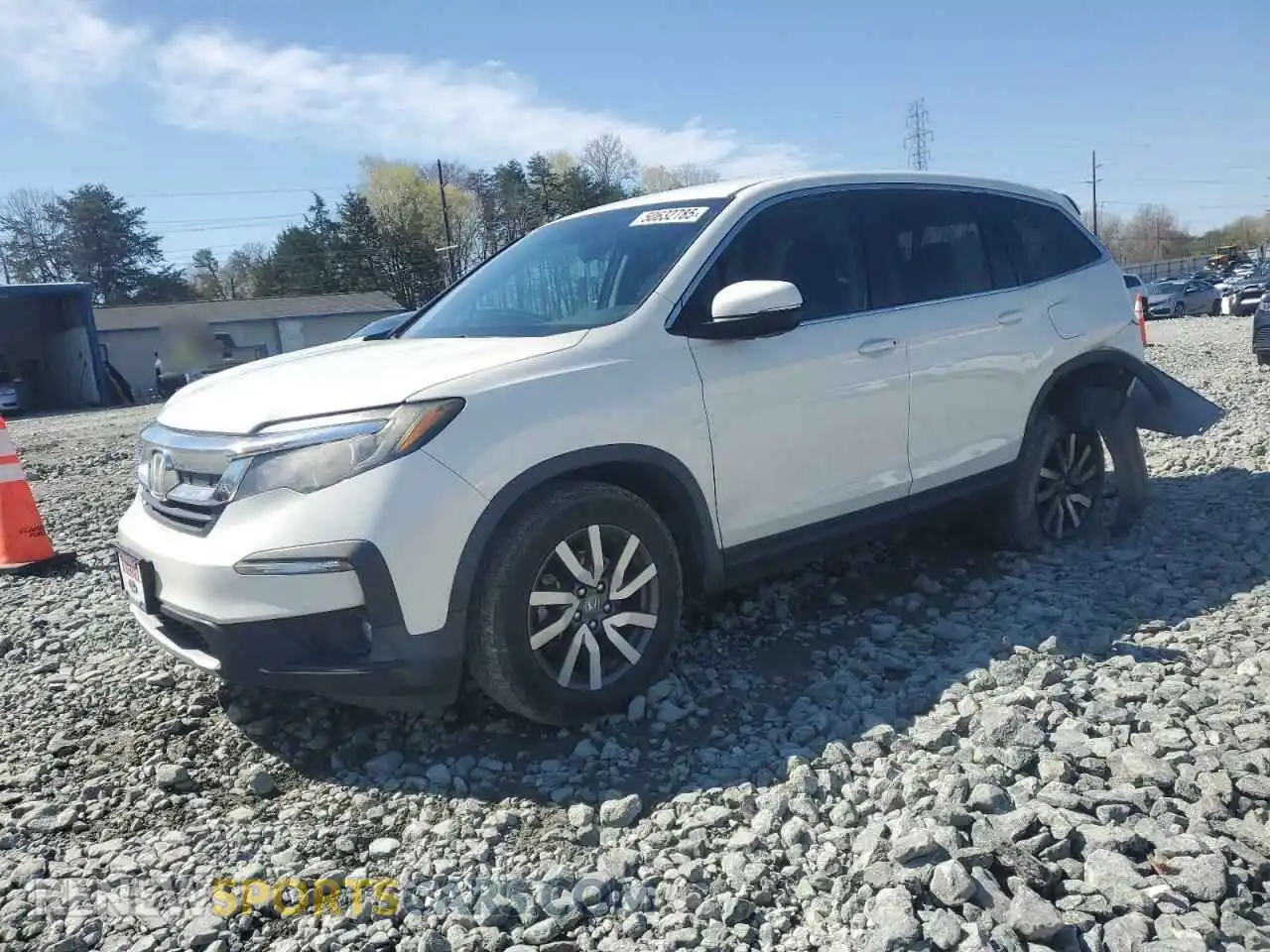 1 Photograph of a damaged car 5FNYF6H33KB064671 HONDA PILOT 2019
