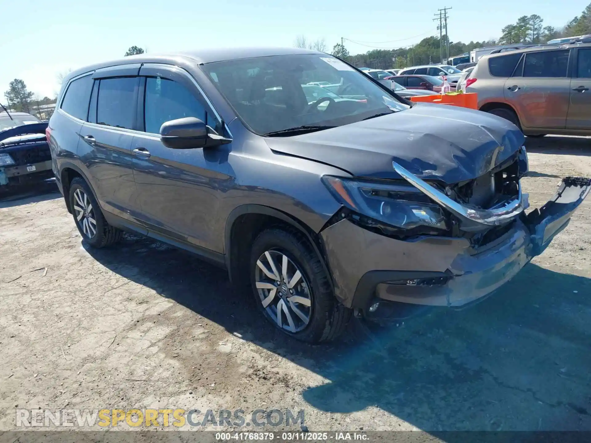 1 Фотография поврежденного автомобиля 5FNYF6H39KB045168 HONDA PILOT 2019