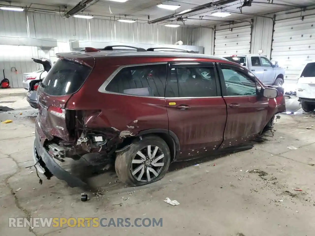 3 Photograph of a damaged car 5FNYF6H46KB016493 HONDA PILOT 2019