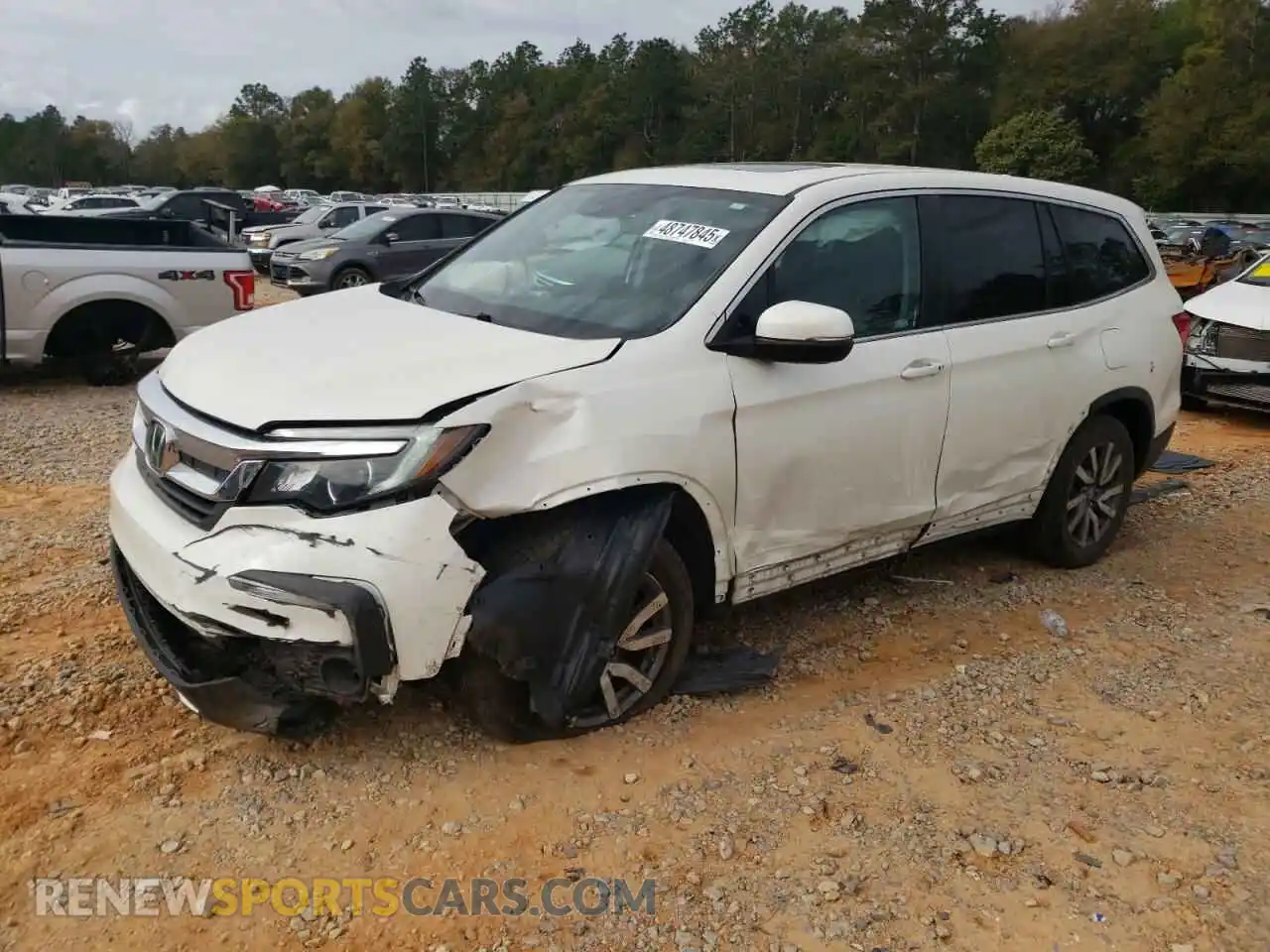 1 Фотография поврежденного автомобиля 5FNYF6H51KB046154 HONDA PILOT 2019