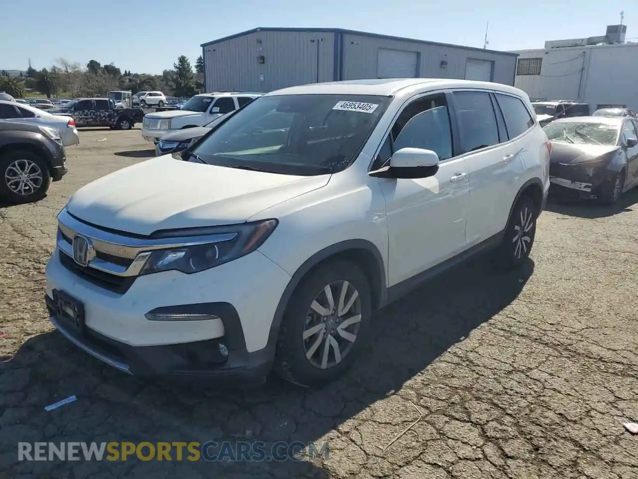 1 Photograph of a damaged car 5FNYF6H51KB056361 HONDA PILOT 2019