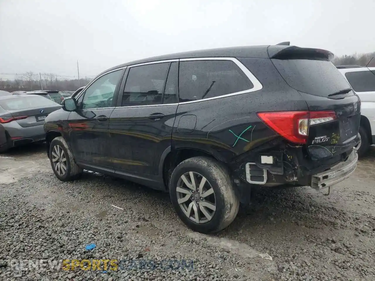 2 Photograph of a damaged car 5FNYF6H53KB092875 HONDA PILOT 2019
