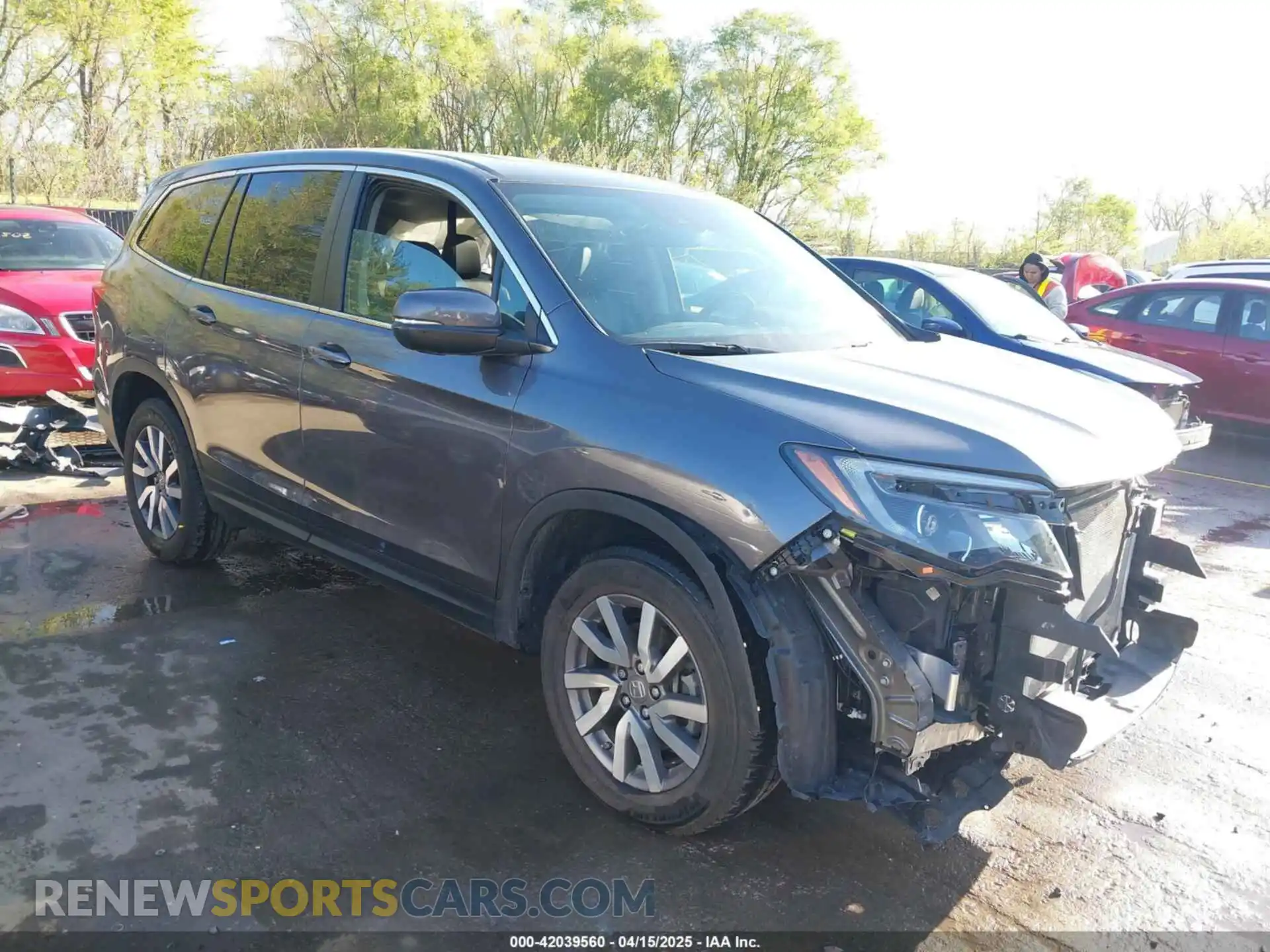 1 Photograph of a damaged car 5FNYF6H54KB038176 HONDA PILOT 2019