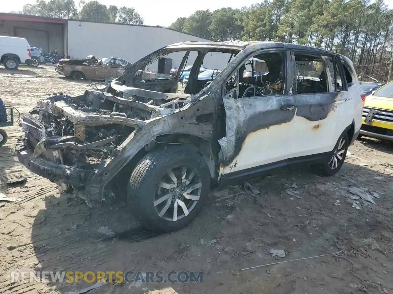 1 Photograph of a damaged car 5FNYF6H56KB022254 HONDA PILOT 2019