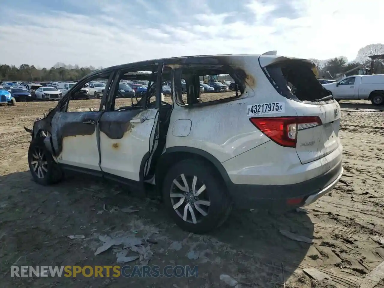 2 Photograph of a damaged car 5FNYF6H56KB022254 HONDA PILOT 2019