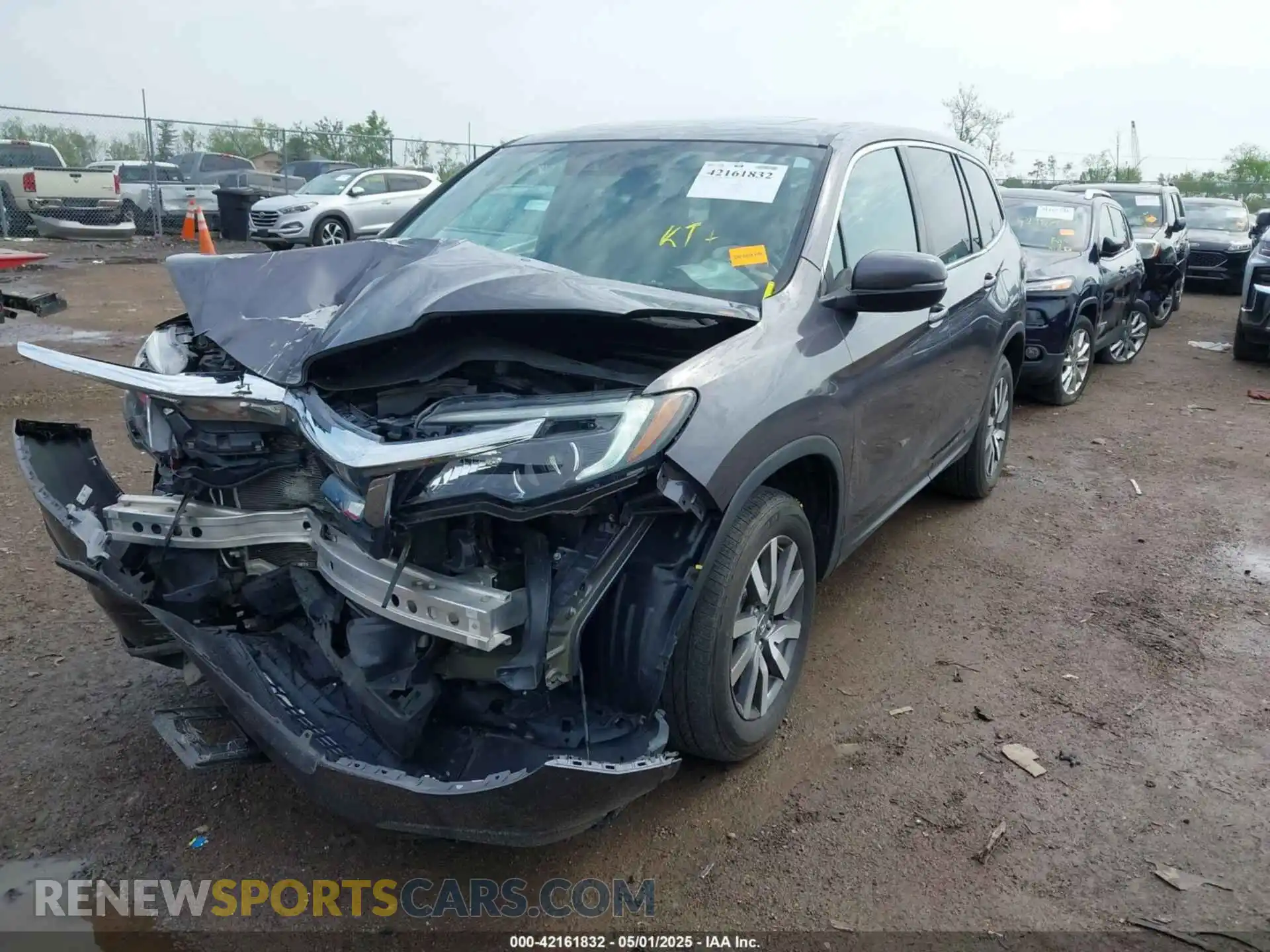 2 Photograph of a damaged car 5FNYF6H57KB053786 HONDA PILOT 2019