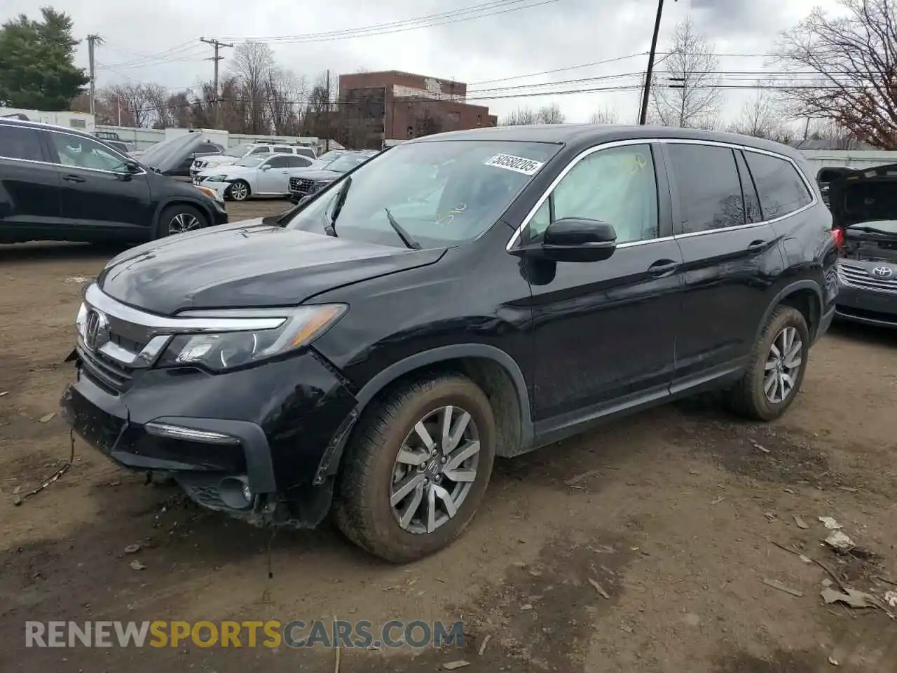 1 Photograph of a damaged car 5FNYF6H58KB057524 HONDA PILOT 2019