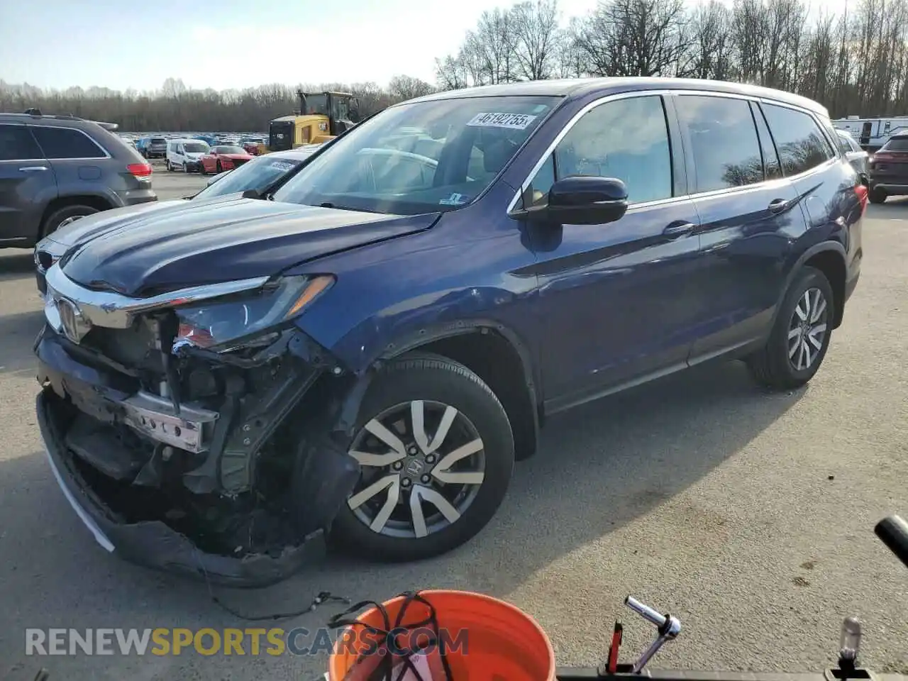 1 Photograph of a damaged car 5FNYF6H59KB012673 HONDA PILOT 2019