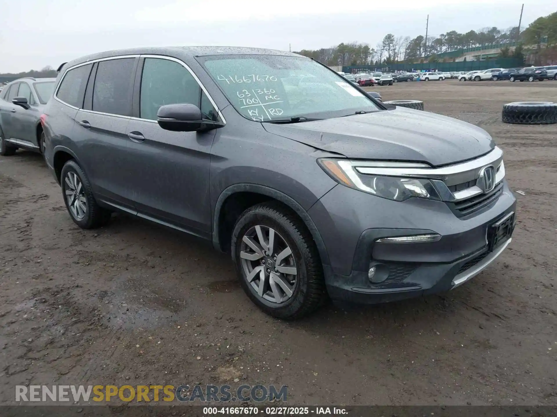 1 Photograph of a damaged car 5FNYF6H59KB059914 HONDA PILOT 2019