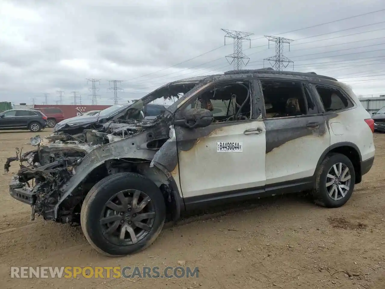 1 Photograph of a damaged car 5FNYF6H5XKB054155 HONDA PILOT 2019