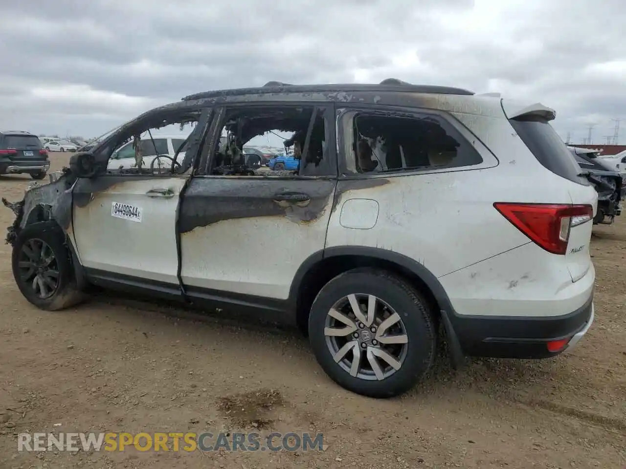 2 Photograph of a damaged car 5FNYF6H5XKB054155 HONDA PILOT 2019
