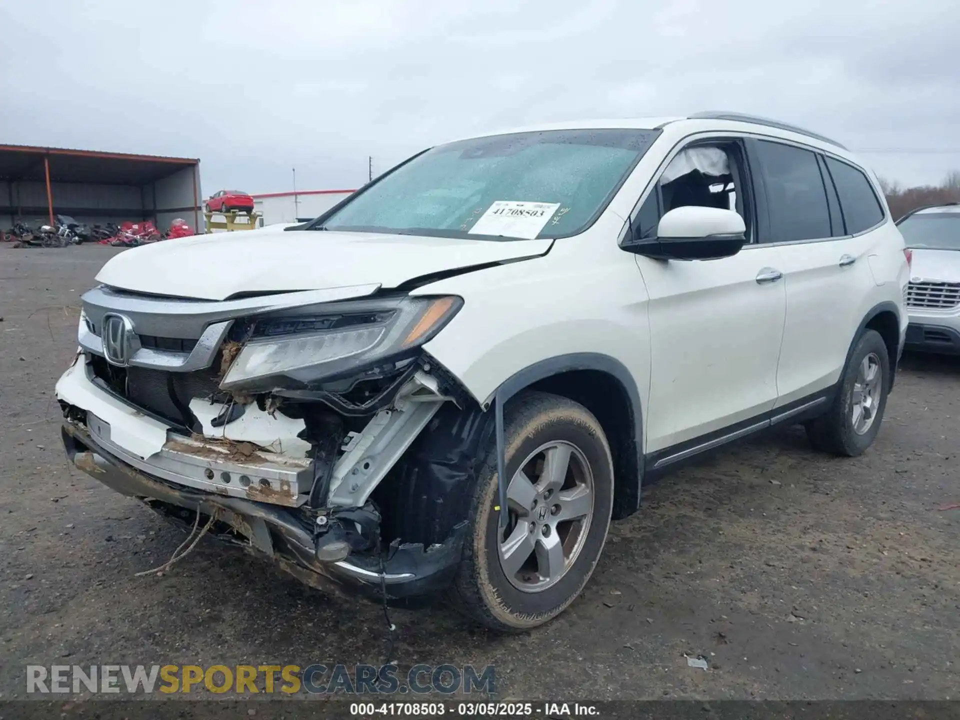 2 Photograph of a damaged car 5FNYF6H65KB035053 HONDA PILOT 2019