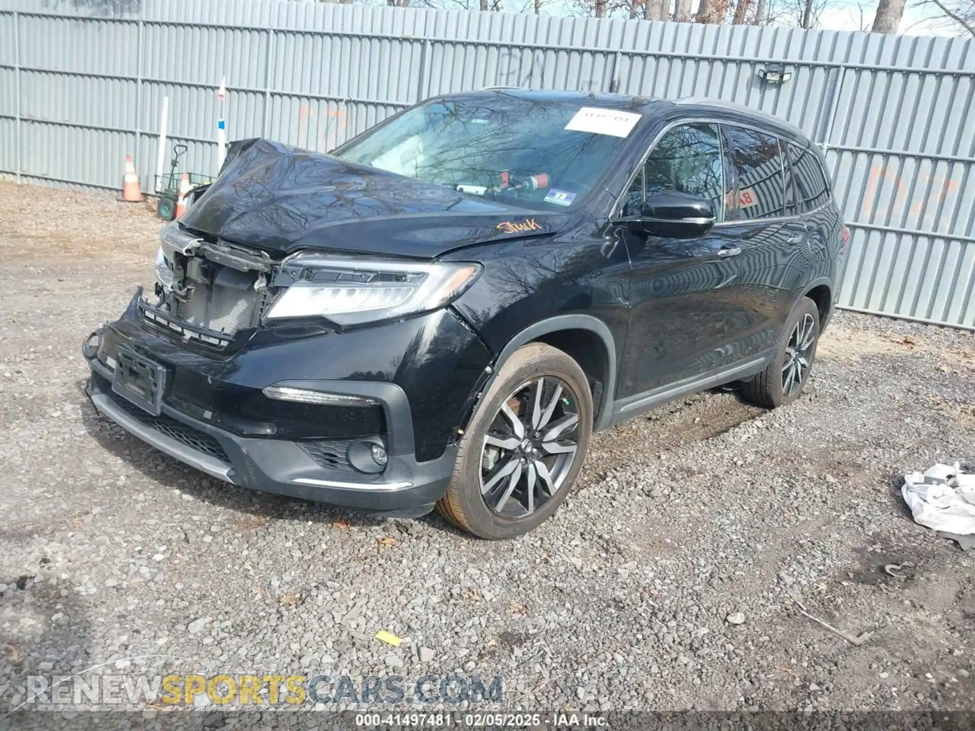 2 Photograph of a damaged car 5FNYF6H92KB040673 HONDA PILOT 2019