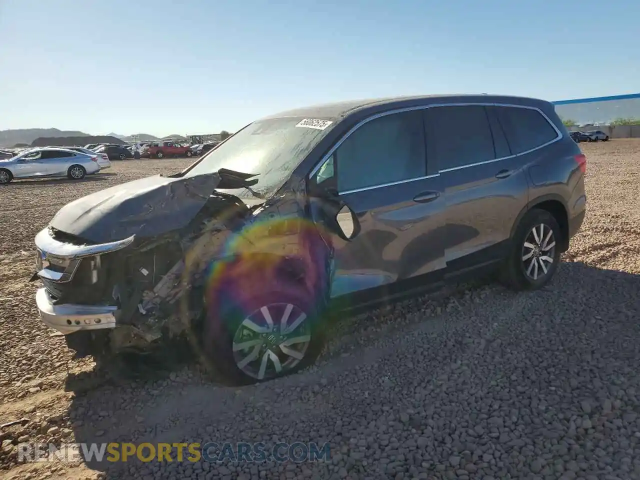 1 Photograph of a damaged car 5FNYF5H33LB021119 HONDA PILOT 2020