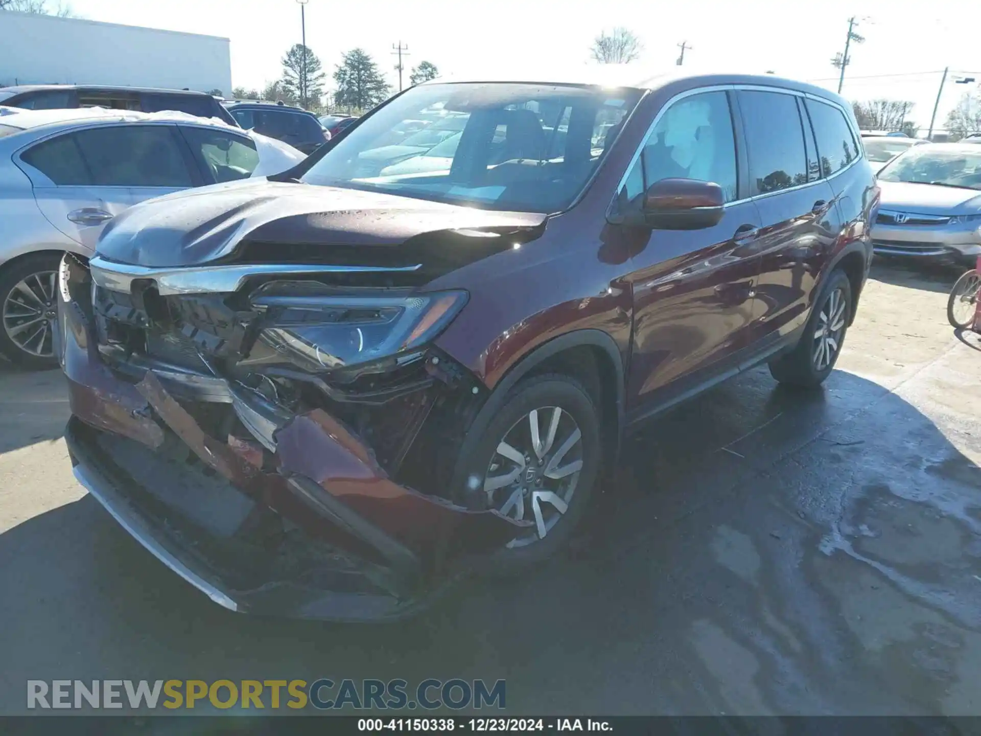 2 Photograph of a damaged car 5FNYF5H36LB013080 HONDA PILOT 2020