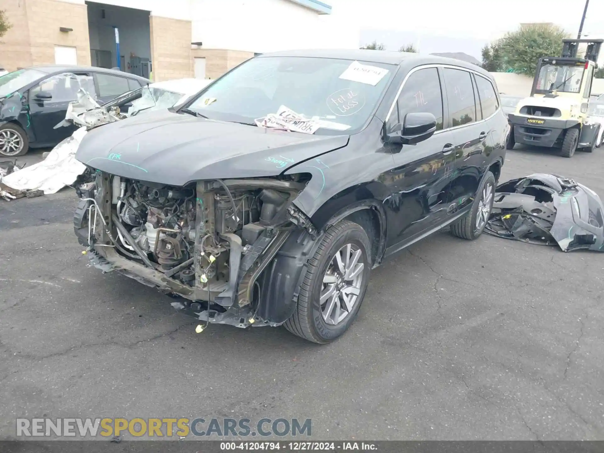 2 Photograph of a damaged car 5FNYF5H53LB028198 HONDA PILOT 2020