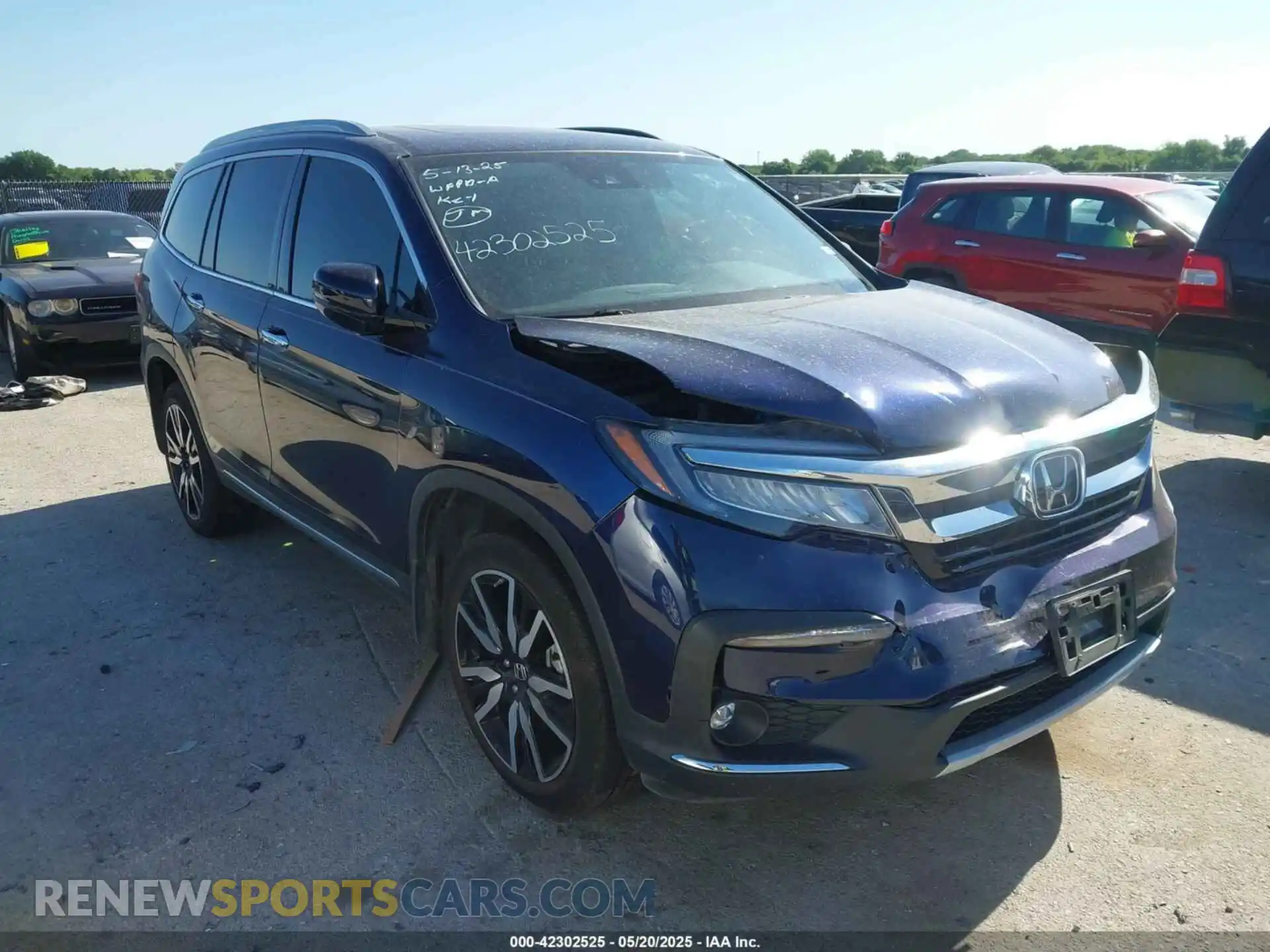 1 Photograph of a damaged car 5FNYF6H02LB054348 HONDA PILOT 2020