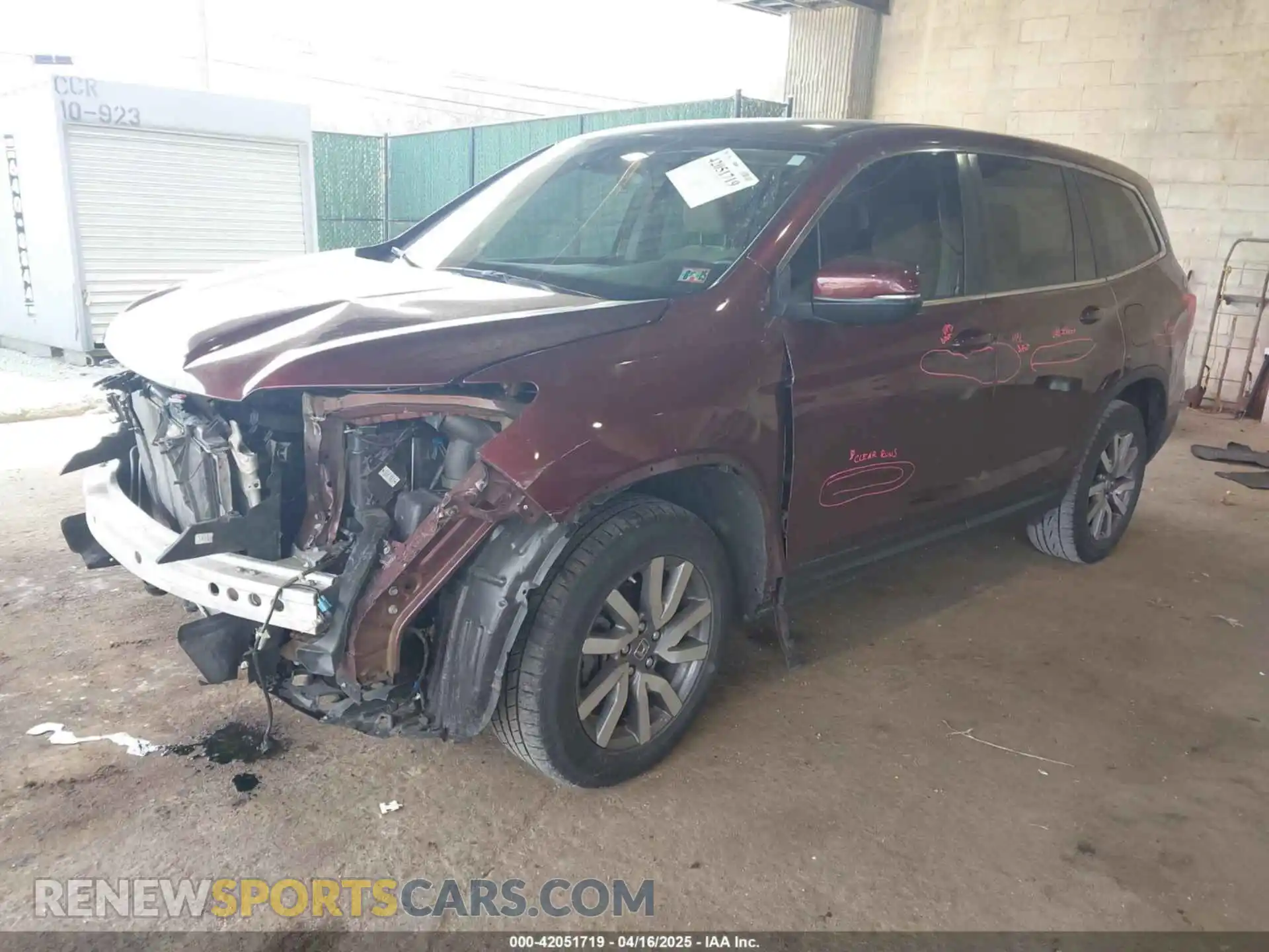 2 Photograph of a damaged car 5FNYF6H34LB021295 HONDA PILOT 2020