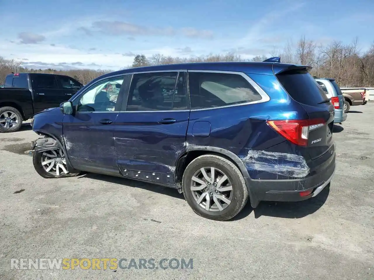 2 Photograph of a damaged car 5FNYF6H50LB034160 HONDA PILOT 2020