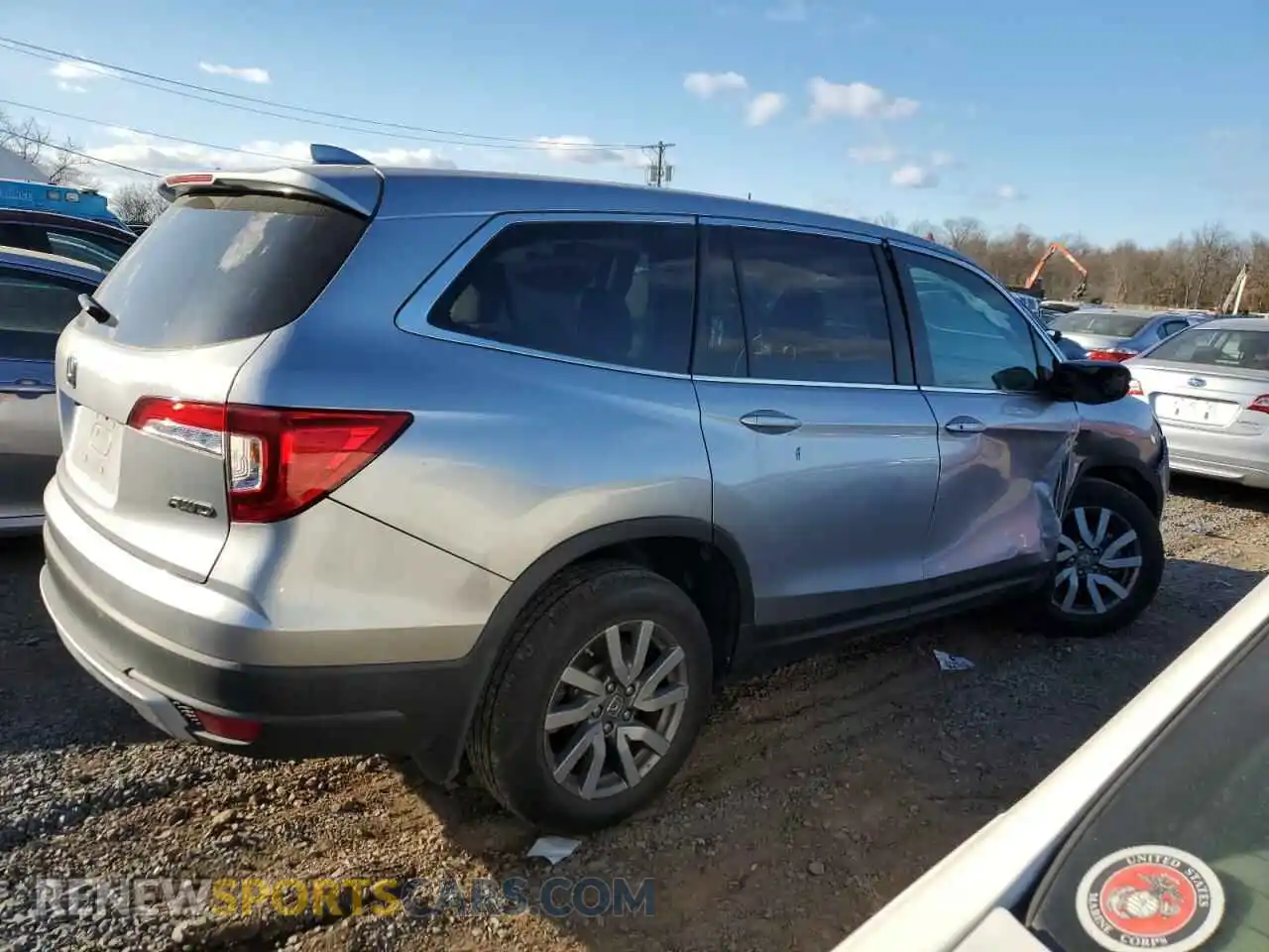3 Фотография поврежденного автомобиля 5FNYF6H54LB036493 HONDA PILOT 2020
