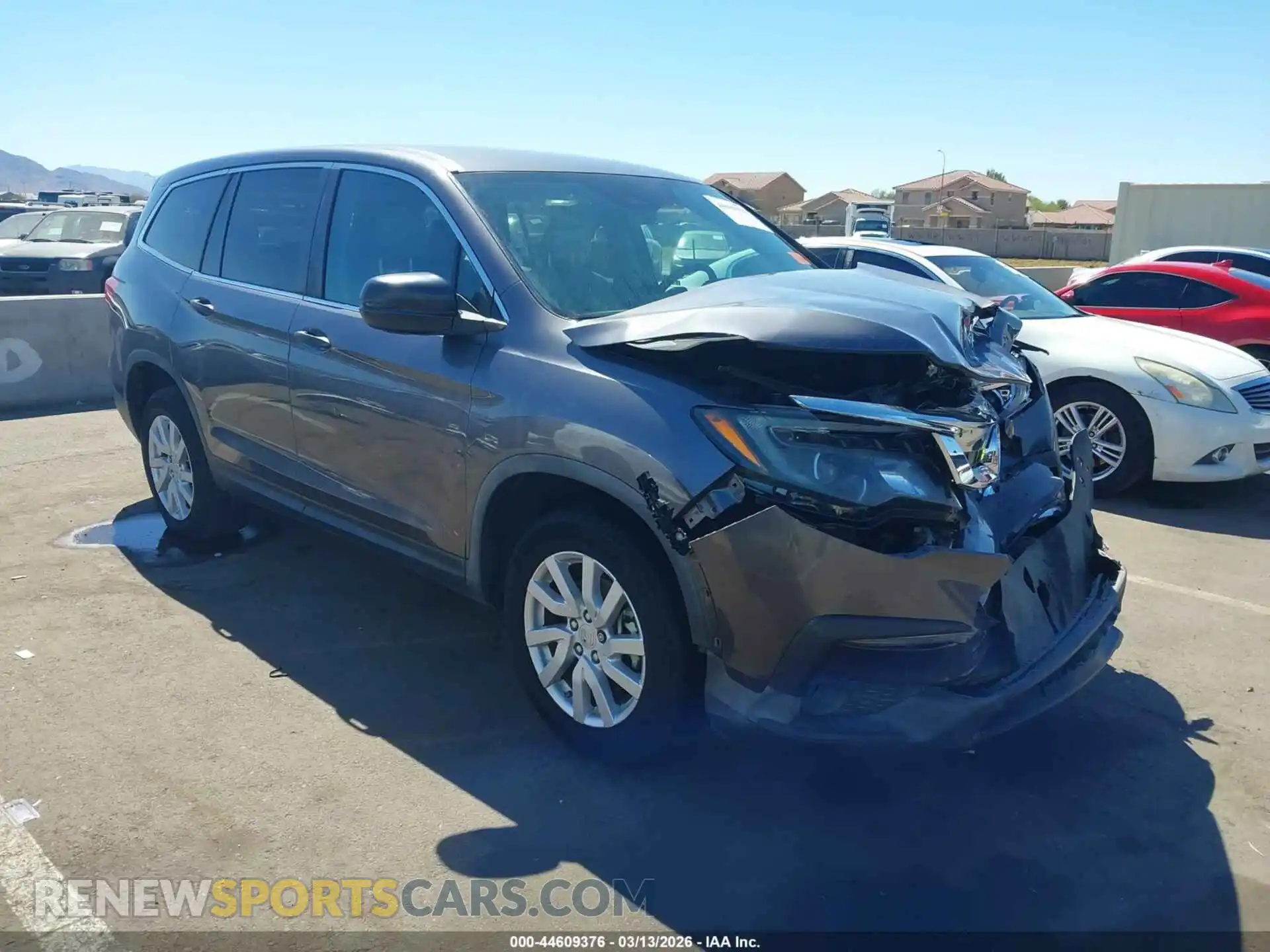 1 Photograph of a damaged car 5FNYF5H16MB005223 HONDA PILOT 2021