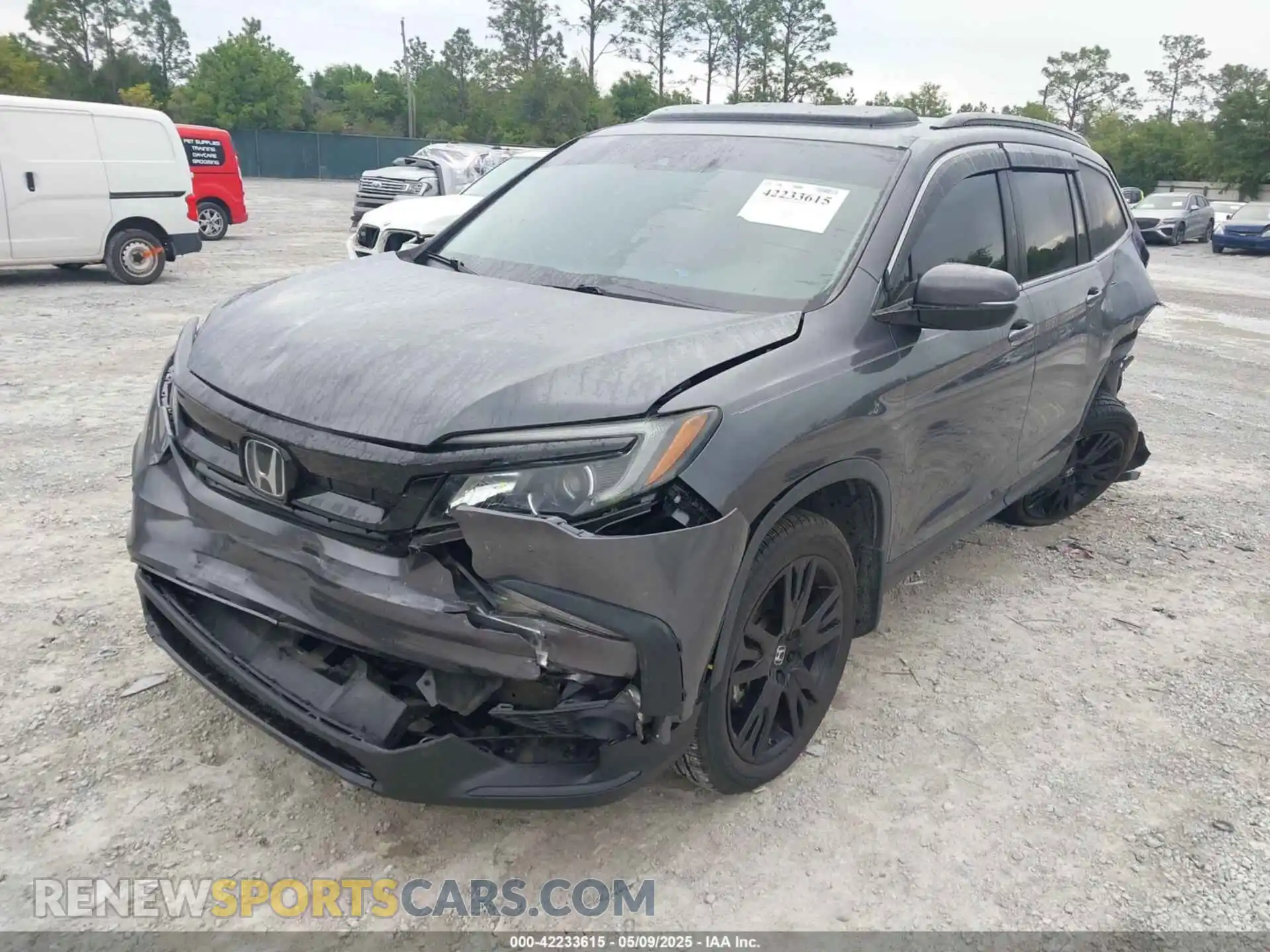 2 Photograph of a damaged car 5FNYF5H20MB023029 HONDA PILOT 2021