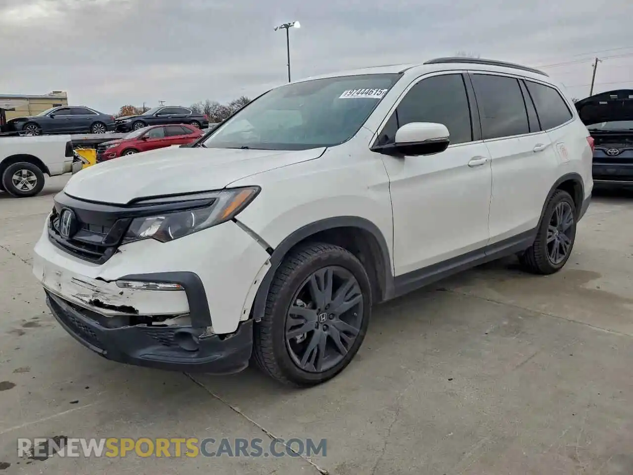 1 Фотография поврежденного автомобиля 5FNYF5H21MB005350 HONDA PILOT 2021