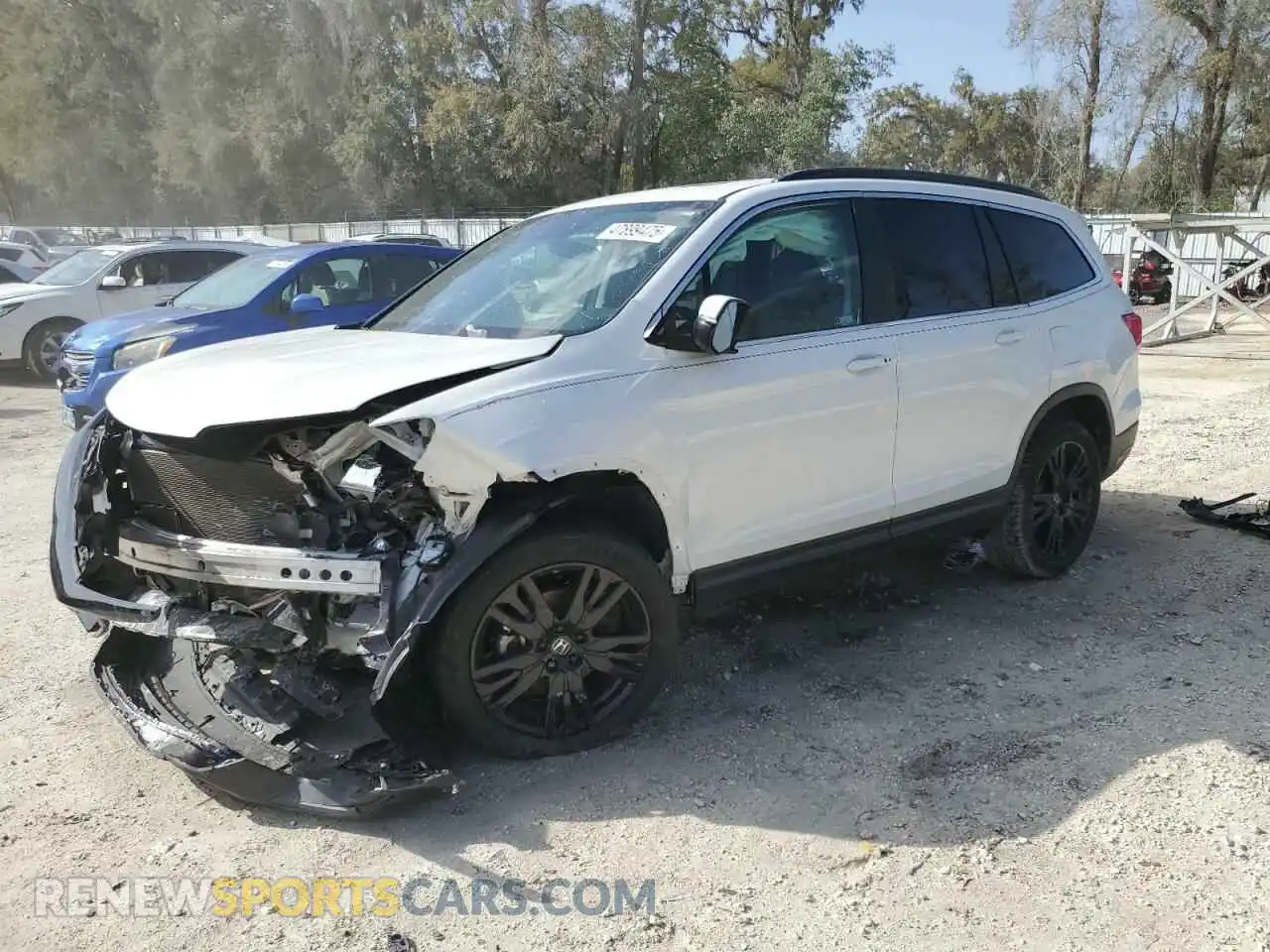 1 Photograph of a damaged car 5FNYF5H21MB008247 HONDA PILOT 2021