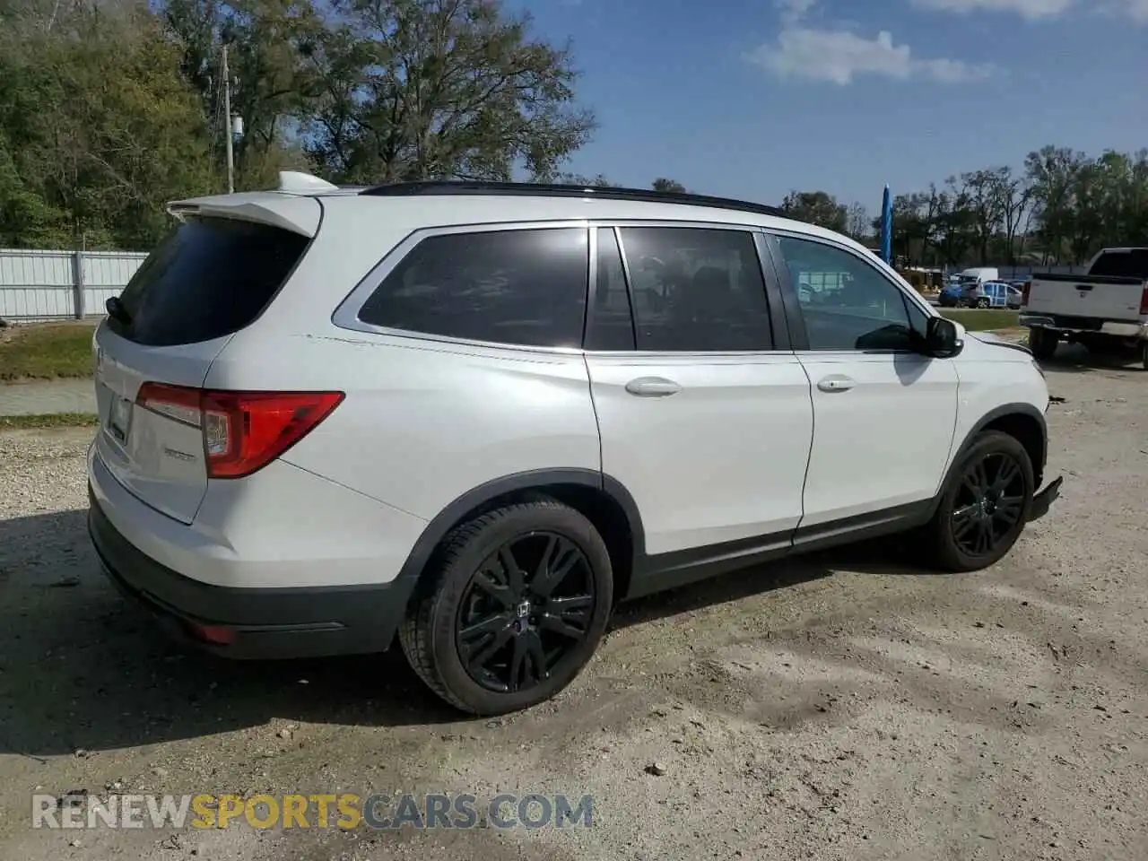 3 Photograph of a damaged car 5FNYF5H21MB008247 HONDA PILOT 2021
