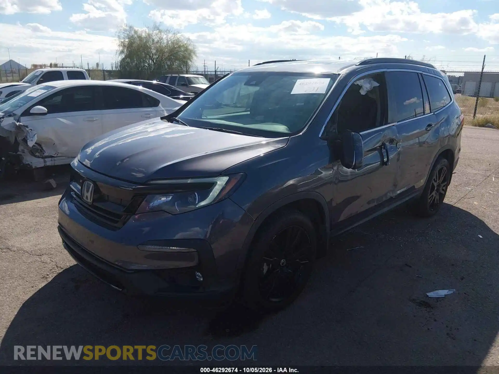 2 Photograph of a damaged car 5FNYF5H21MB046075 HONDA PILOT 2021