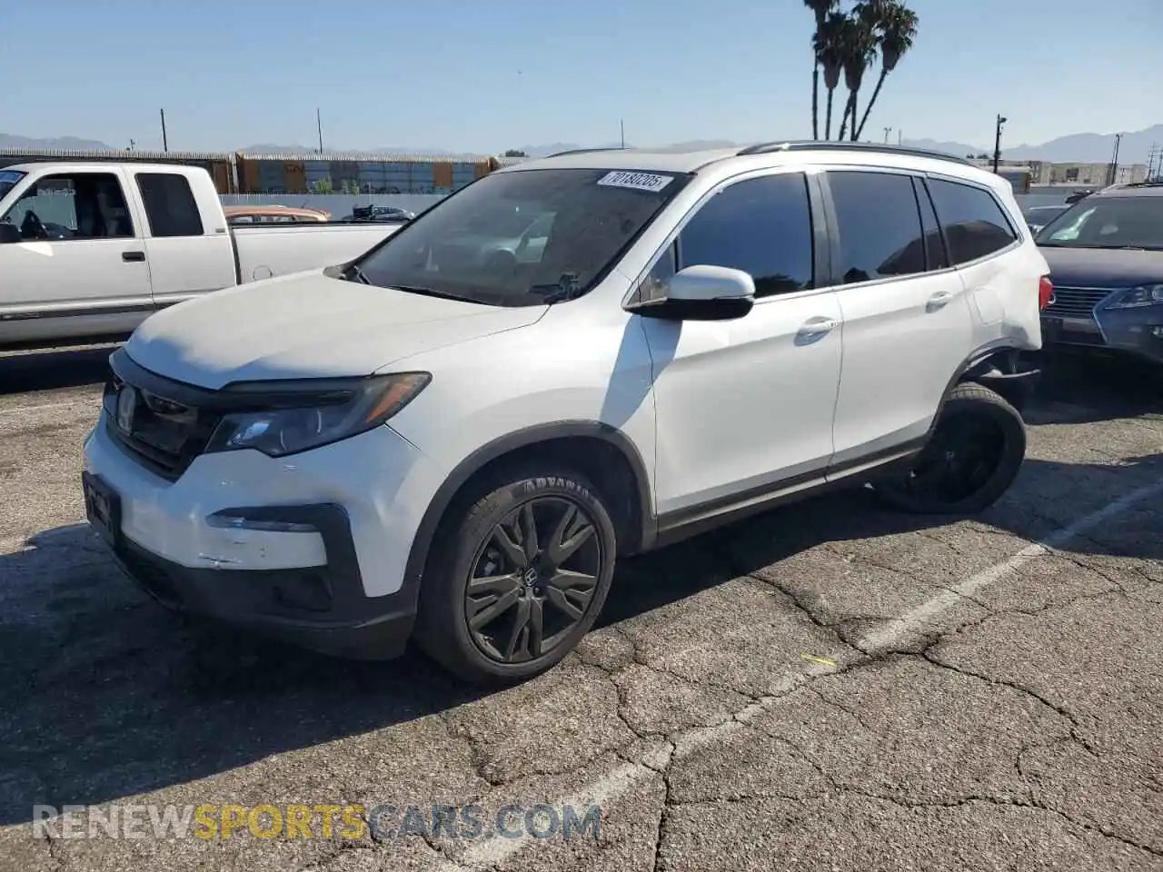 1 Photograph of a damaged car 5FNYF5H22MB006975 HONDA PILOT 2021