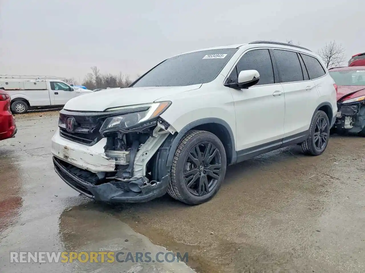 1 Photograph of a damaged car 5FNYF5H23MB008153 HONDA PILOT 2021