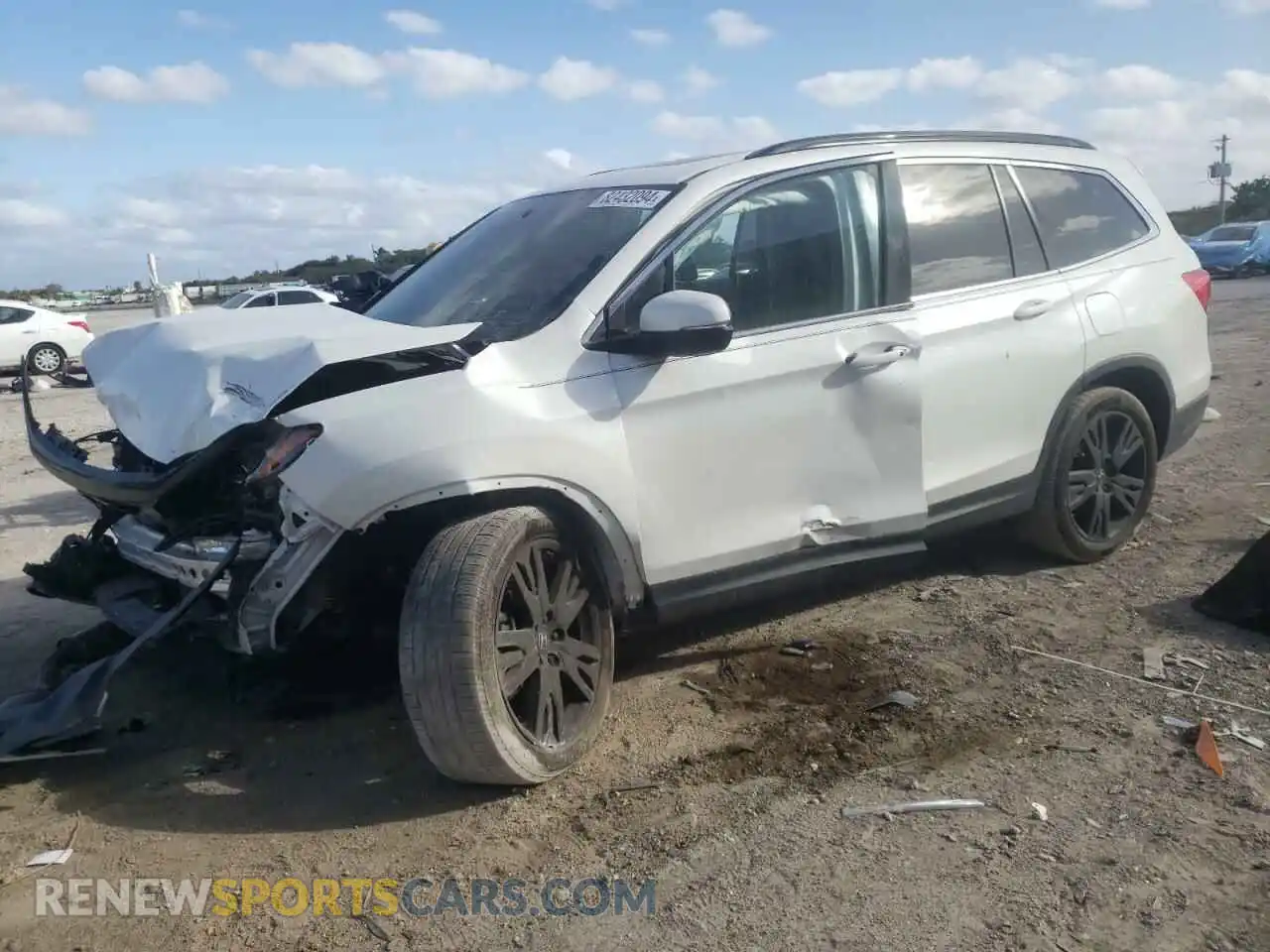 1 Photograph of a damaged car 5FNYF5H23MB032565 HONDA PILOT 2021