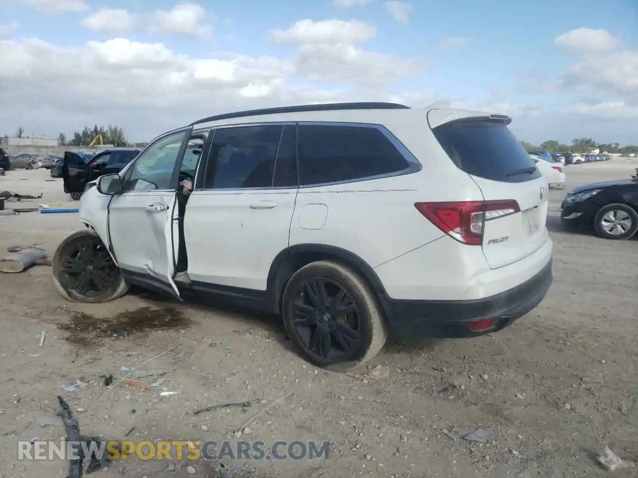 2 Photograph of a damaged car 5FNYF5H23MB032565 HONDA PILOT 2021