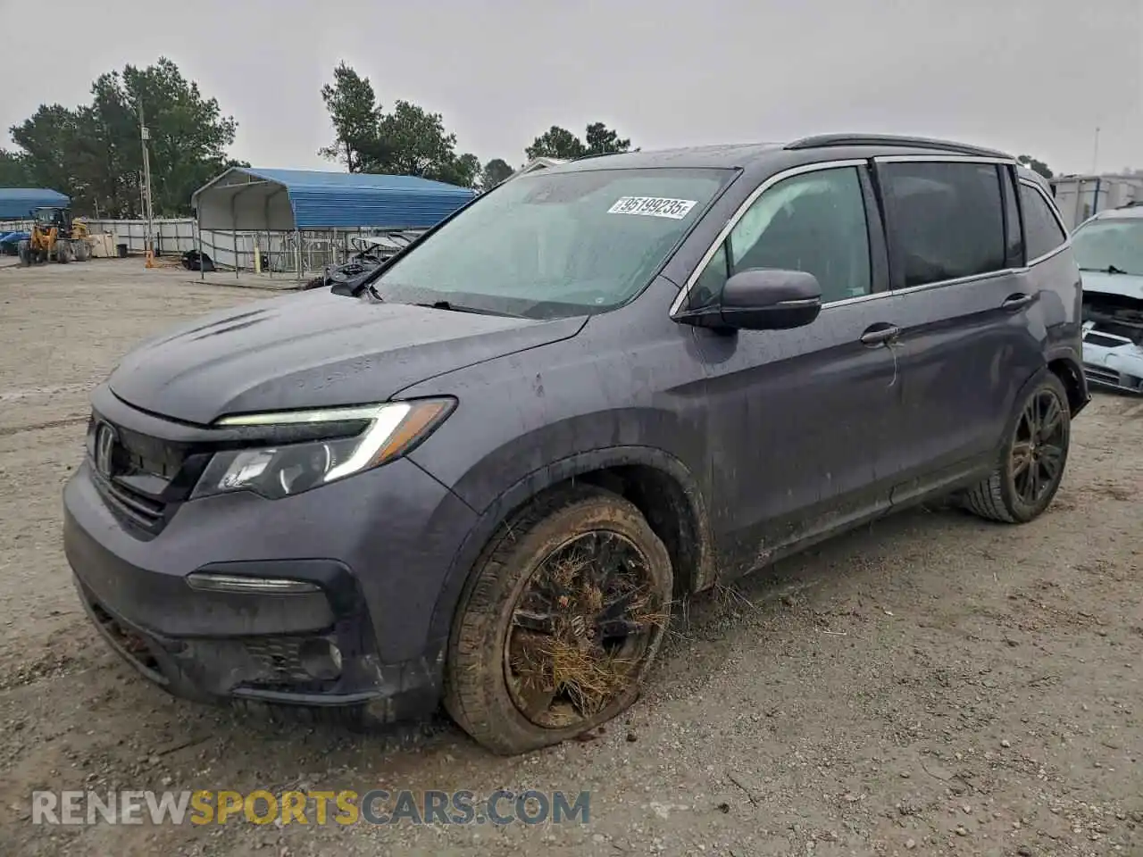 1 Photograph of a damaged car 5FNYF5H23MB033599 HONDA PILOT 2021