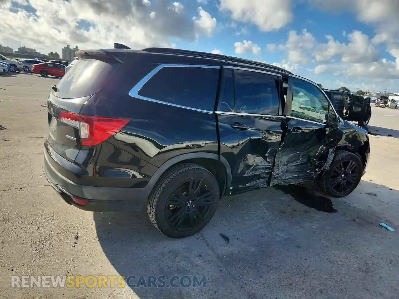 3 Photograph of a damaged car 5FNYF5H23MB034753 HONDA PILOT 2021
