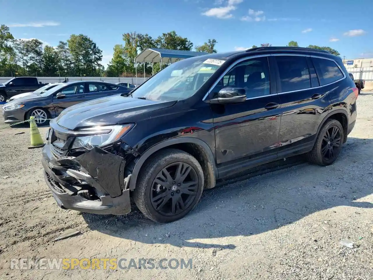 1 Photograph of a damaged car 5FNYF5H24MB005276 HONDA PILOT 2021