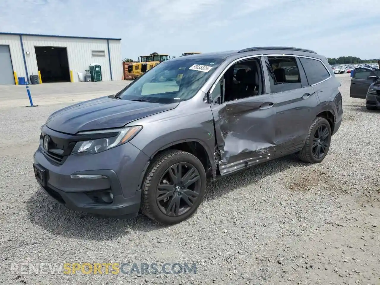 1 Photograph of a damaged car 5FNYF5H24MB009747 HONDA PILOT 2021