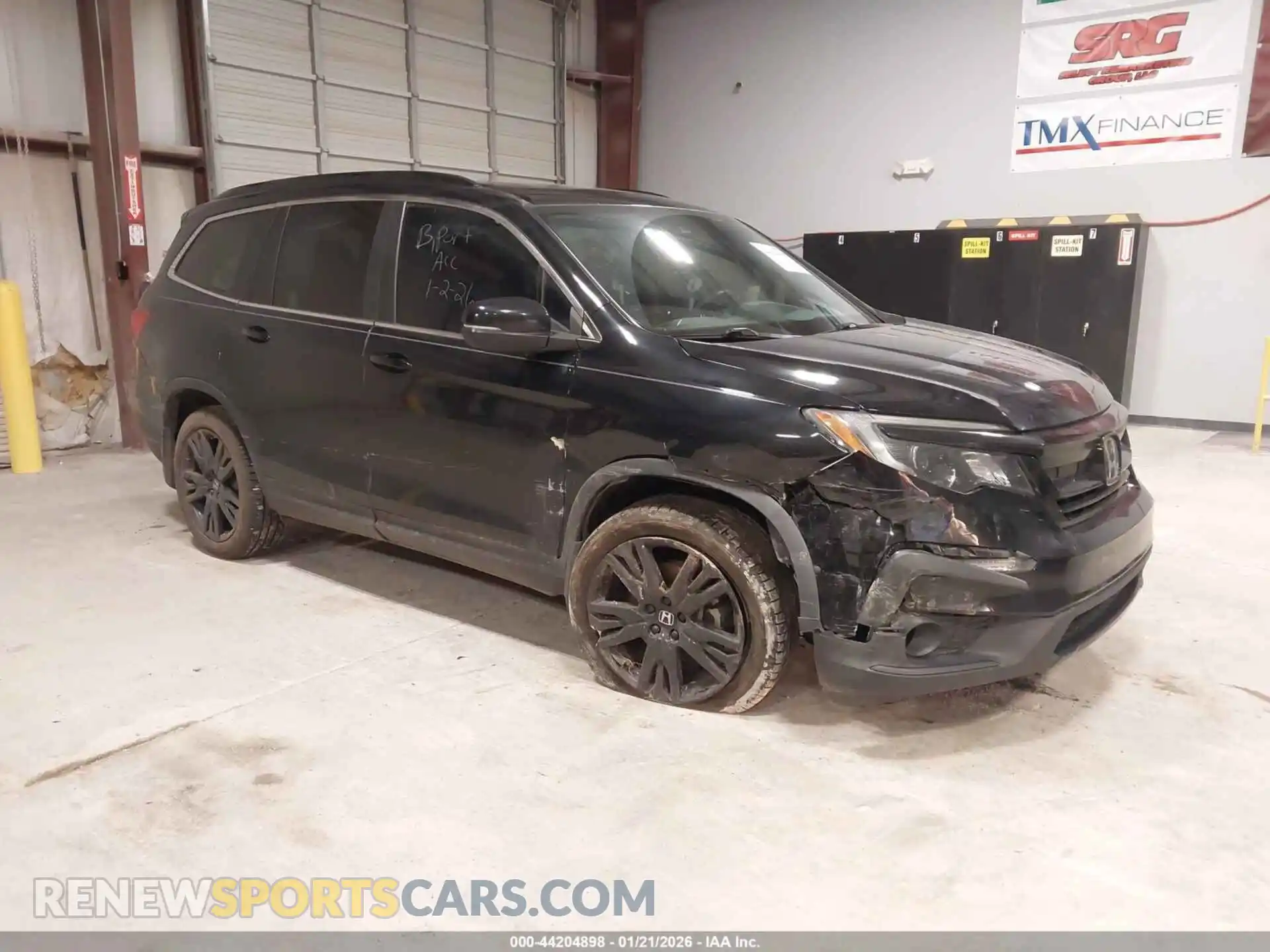 1 Photograph of a damaged car 5FNYF5H24MB036009 HONDA PILOT 2021