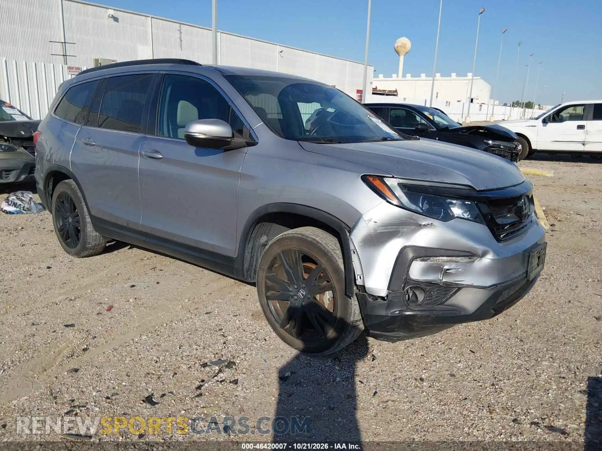 1 Photograph of a damaged car 5FNYF5H25MB022443 HONDA PILOT 2021