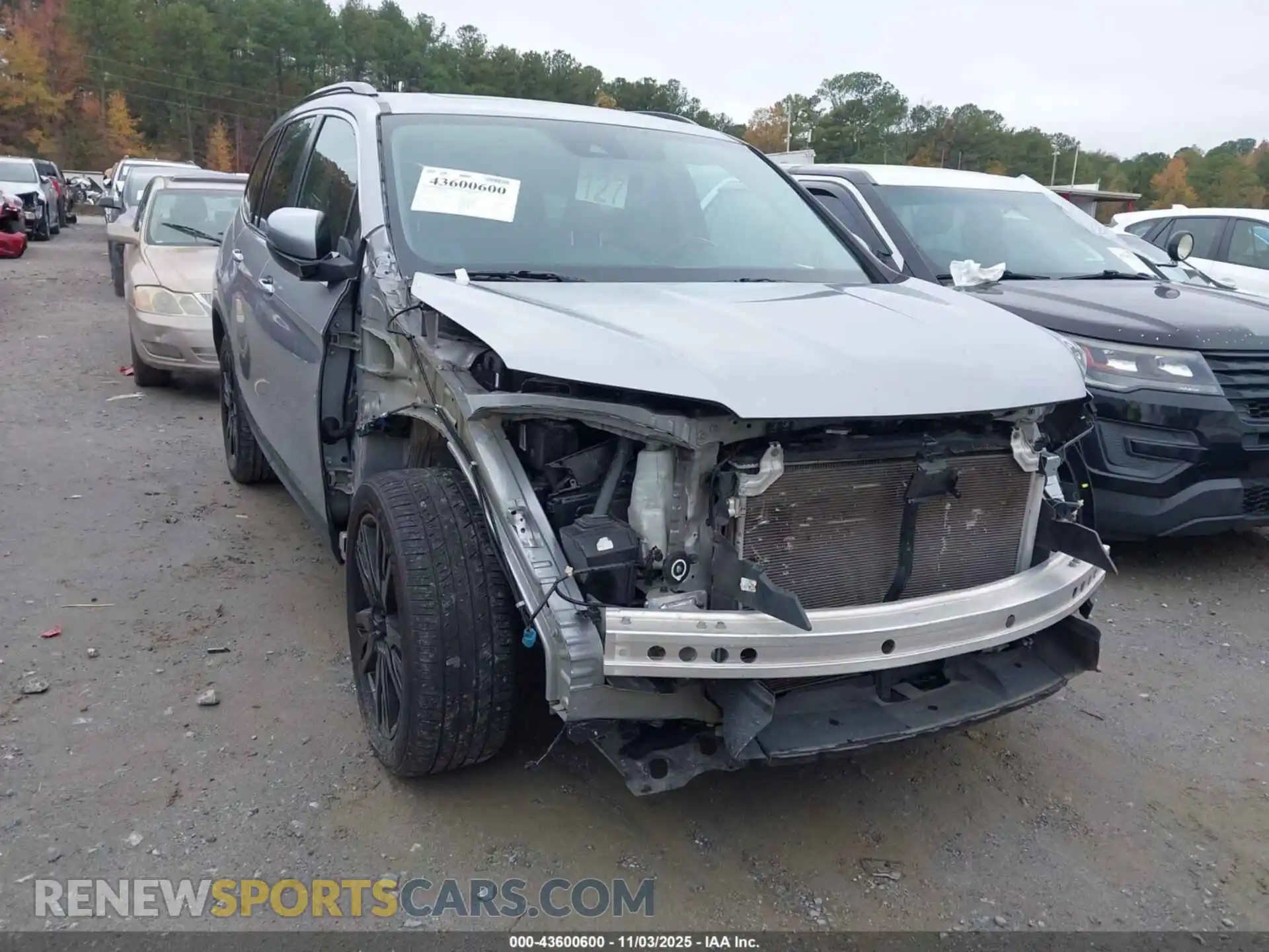 1 Photograph of a damaged car 5FNYF5H25MB032311 HONDA PILOT 2021